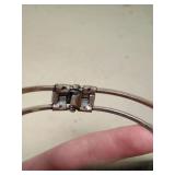 Art Deco Style Green Crystal Bangle