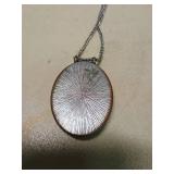 Turquoise Oval Pendant Necklace