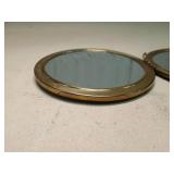 Vintage Gold Tone Double Mirror Compact