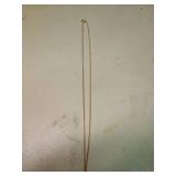 Gold Tone Star Pendant Necklace with Red Stone