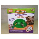Pop N Play Interactive Cat Toy with Motorized Peek-A-Boo