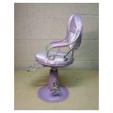 Battat Purple Polka Dot Salon Chair