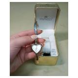 Minicci Heart-Shaped Watch with Lock Charm