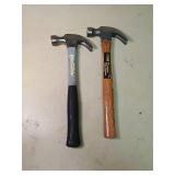 Lot of 2 nice 7oz Claw Hammers