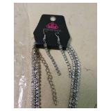 Paparazzi Crystal Tennis Necklace and Earring Set