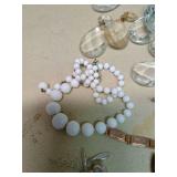 Mixed Jewelry Lot with White Bead Necklace