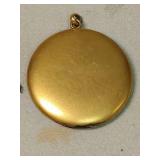 Victorian Gold pendant with Crystal Accents