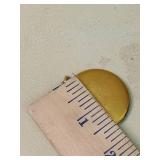 Victorian Gold pendant with Crystal Accents