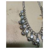 Paparazzi Crystal Bell Drop Necklace Set