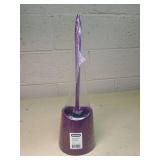 Superio Purple Toilet Bowl Brush with Holder