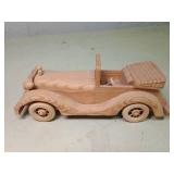 Handcrafted Wooden Classic Car Model