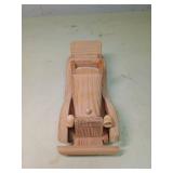 Handcrafted Wooden Classic Car Model