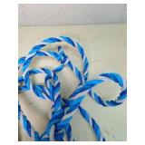 Blue and White Twisted Horse lead rope