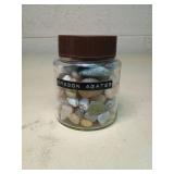 Natural Oregon Agate Collection in Glass Jar