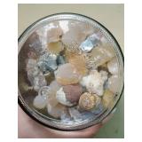 Natural Oregon Agate Collection in Glass Jar