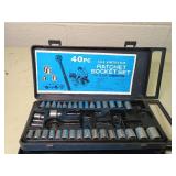 40pc SAE & Metric Ratchet Socket Set 1/4 & 3/8 lot of 2 (NOT COMPLETE SETS)