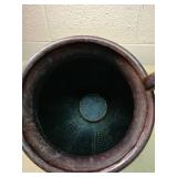 Art Deco Bronze Urn with Feather Motif