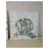 Coastal Seashell Canvas Art Set