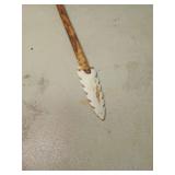 Hand-Crafted Wood arrow with indian arrowhead