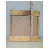 Native American Spirit Animal Wall Art in Rustic Wood Frame lenticular print