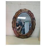 Ornate Decorative Wall Mirror with Embossed Frame