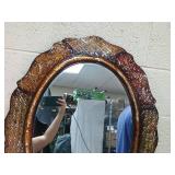 Ornate Decorative Wall Mirror with Embossed Frame