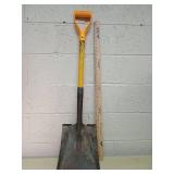 Square Point Shovel with Yellow Handle