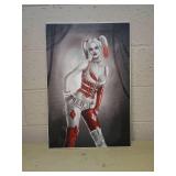 DC Comics Harley Quinn Black & Red Art Print