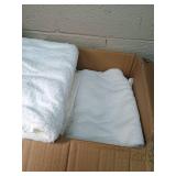 Box of white towels