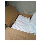 Box of white towels