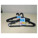 Essentials Black Plastic Clothes Hangers 8-Pack lot of 2