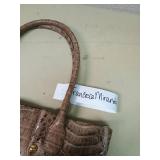 Francesca Miranda Crocodile Embossed Leather Handbag