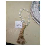 Lot of teal and white decor iteams