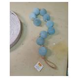 Lot of teal and white decor iteams