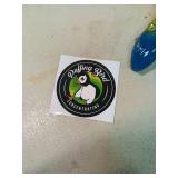 Puffing Bird Glass Pipe with Grinder Set