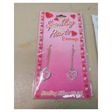 Time and Tru Turquoise Necklace and Heart Earrings Set