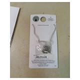 Time and Tru Turquoise Necklace and Heart Earrings Set