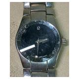 Movado Stainless Steel Watch with Black Dial