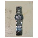 Movado Stainless Steel Watch with Black Dial