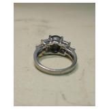 Mystic Topaz and Amethyst Sterling Silver Ring