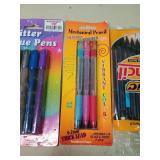 School Supply Bundle - Glitter Pens and Mechanical Pencils