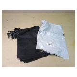Black Mesh Storage Bag with Clips 10pcs (7.9x 11.8in)