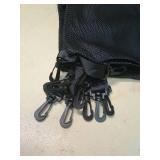 Black Mesh Storage Bag with Clips 10pcs (7.9x 11.8in)