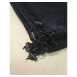 Black Mesh Storage Bag with Clips 10pcs (7.9x 11.8in)