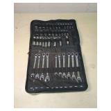 Craftsman Socket and Wrench Set with Tool Roll (missing some pieces)