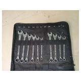 Craftsman Socket and Wrench Set with Tool Roll (missing some pieces)