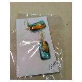 Handcrafted Dichroic Glass Earrings