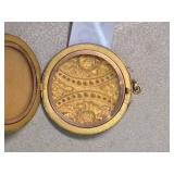 Victorian Gold pendant with Crystal Accents