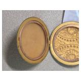 Victorian Gold pendant with Crystal Accents