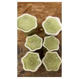 Green and Gold Ceramic tea set